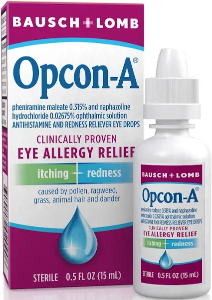 Bausch & Lomb Opcon-A Eye Allergy Relief Drops