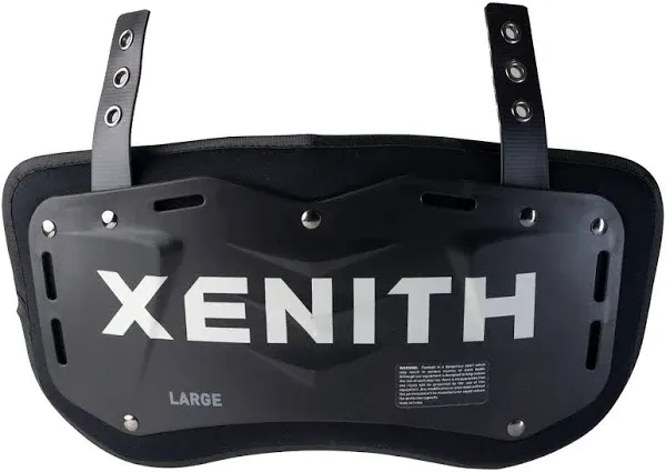 Xenith Velocity Youth & Varsity Football Back Plate- Lower Backplate for Shoulder Pads- Durable Adjustable Straps and High Impact Padding- Youth Small, Varsity Large