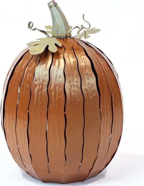 Desert Steel Tall Pumpkin Luminary