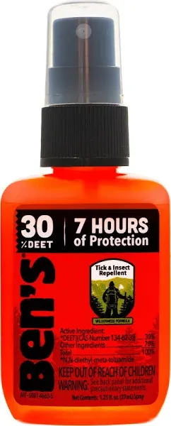 Ben's 30 Tick & Insect Repellent 1.25oz Pump