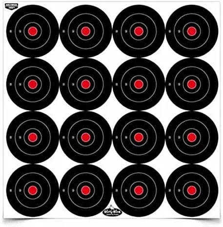 Birchwood Casey Dirty Bird Splattering Bullseye Targets 12&#034; 12-Pack # 35309