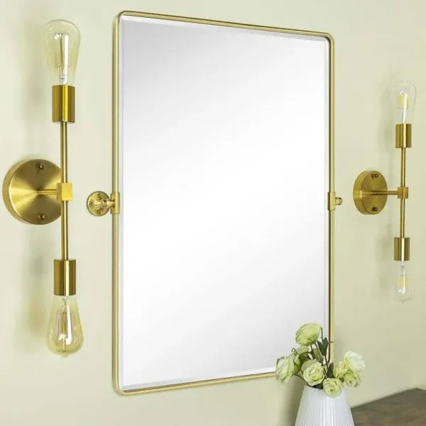 TEHOME Woodvale Rectangle Vertical Wall Mirrors