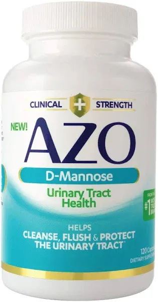 AZO D-Mannose Urinary Tract Health Cleanse, Flush & Protect Capsules