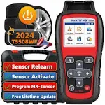 Autel MaxiTPMS TS508WF TPMS Programming Tool, 2024 WiFi Upgrade of TS508 TS501 TS408, Relearn/activate/diagnosis Scan All TPMS Sensors, Program Mx-sen