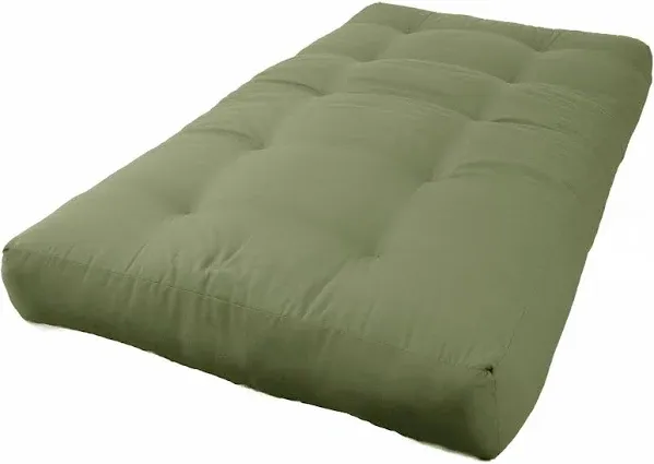 Blazing Needles 8 in. Renewal Twill Futon Mattress