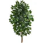 Nearly Natural 4 ft. Single Ficus Artificial Tree (no Pot)