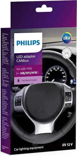 Philips automotive lighting CANbus H8/H11/H16, 2 Pack, Black