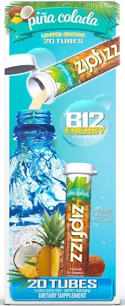 Zipfizz Pina Colada Energy Drink Mix - 30 ct