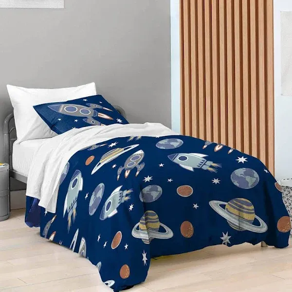 Saturday Park Outer Space Full/Queen Duvet Cover & Sham Set