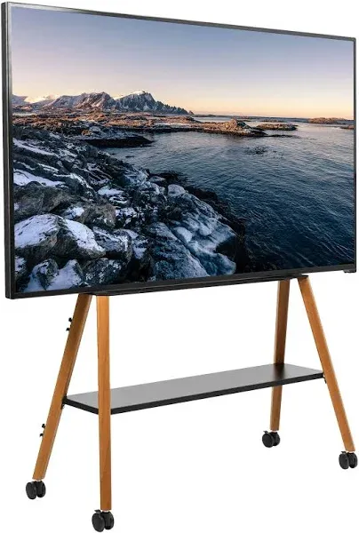 VIVO Rolling Artistic Easel 49 to 75 inch LED LCD Screen Mobile Studio TV Dis...