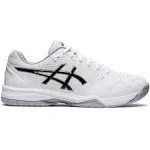 ASICS Men's Gel-Dedicate 7 Tennis Shoes, 10, White/Black