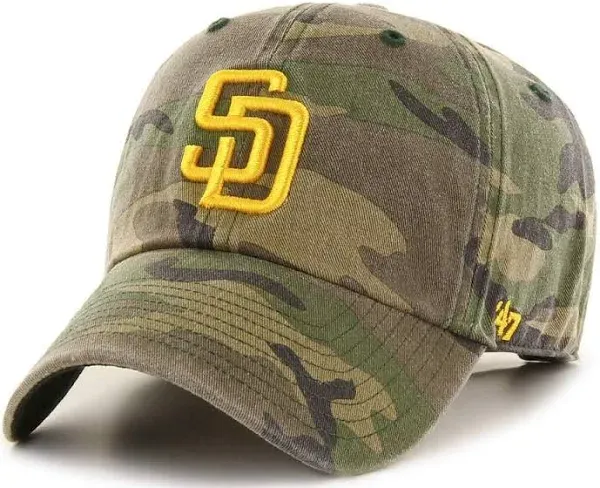 '47 Men's Camo San Diego Padres Team Clean Up Adjustable Hat