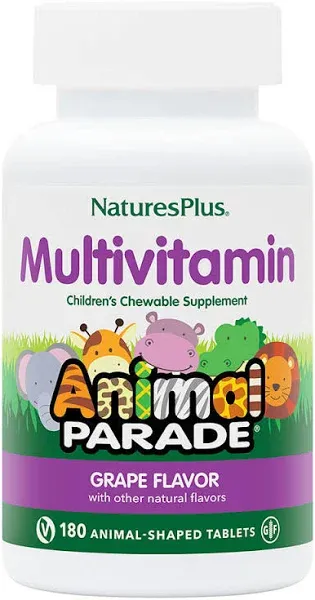 Nature's Plus - Animal Parade Children's Chewable Multi - Grape Flavor, 180 count