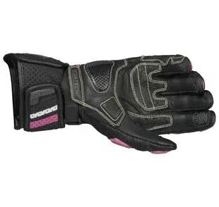 Black/White Cortech Revo Sport RR Women&#039;s Gloves - MED