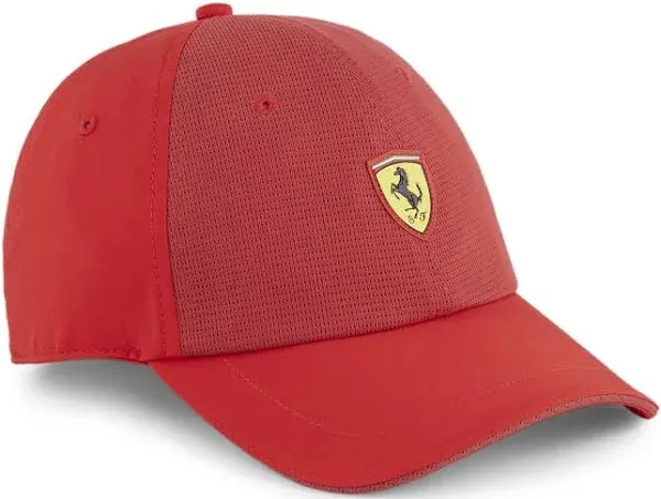 Vintage FERRARI Cap big logo racing hat 00s red By Puma