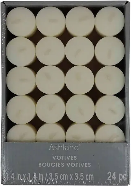 12 Packs: 24 ct. (288 total) White Votives Value Pack by Ashland® Basic Elements™