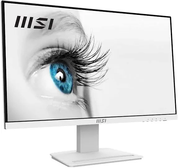 MSI PRO MP253W 24.5-inch IPS 1920 x 1080 (FHD) Computer Monitor, 100Hz, Adaptive-Synch, HDMI, VGA Port, VESA Mountable, Tilt, Speaker, 1ms, White