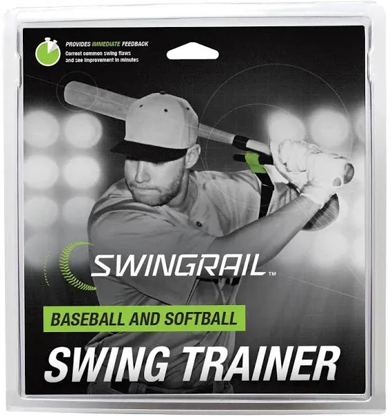 SWINGRAIL Baseball &amp; Softball Swing Trainer - Batting Hitting Aid - NEW Open Box