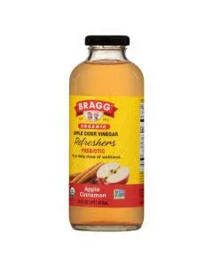 Bragg Refreshers Apple Cider Vinegar, Organic, Honey & Green Tea, Prebiotic - 16 fl oz