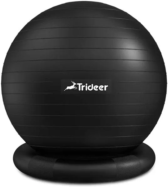 Trideer Ball Chair Yoga Ball Chair Exercise Ball Chair with Base for Home