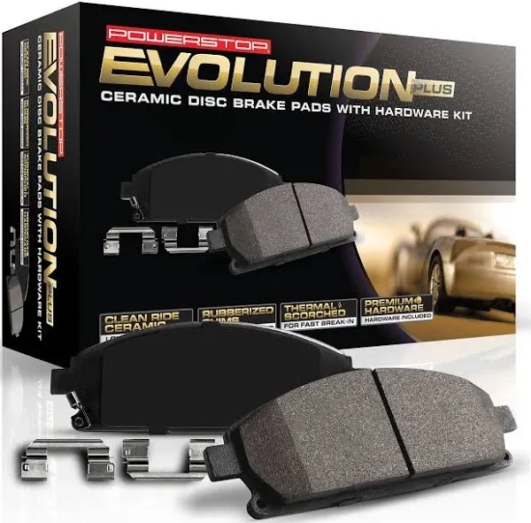 PowerStop Brakes 17-1779 Z17 EVOLUTION CERAMIC BRAKE PADS W/ HARDWARE