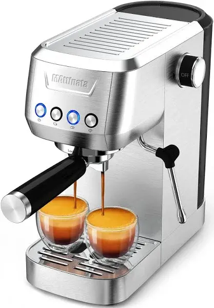 Espresso Machine, 20 Bar Professional Espresso Maker Stainless Steel with Milk F