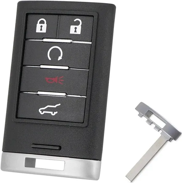 Car Key Fob Keyless Entry Remote fits Cadillac SRX 2010 2011 2012 2013 2014 2015 (NBG009768T)