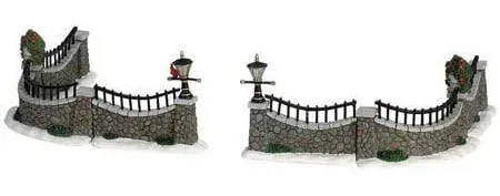 Lemax Village Collection Stone Wall Set of 6 #63576