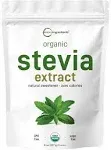 Pure Organic Stevia Powder, 8 Ounce, 1418 Serving, 0 Calorie, Natural Sweetener