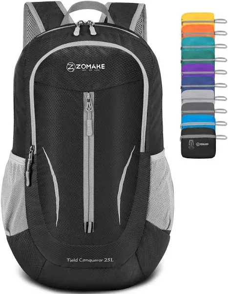 ZOMAKE 25L Ultra Lightweight Packable Backpack Foldable Hiking Backpacks Water Resistant Small Folding Daypack for Travel