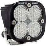 Baja Designs Squadron Sport Black LED Light Pod, Work-Scene Pattern, Clear