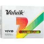 Volvik Vivid Golf Balls - Dozen, Red