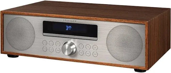 Crosley Fleetwood Radio & CD Player Walnut