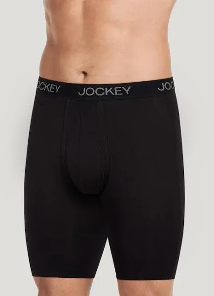 Jockey Men's Chafe Proof Pouch Ultra Soft Modal 8.5" Long Leg B