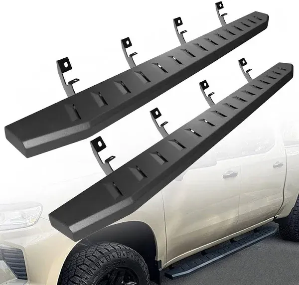 ONINE 6 Inch Black Running Boards Custom Fit 2019-2024 Chevy Silverado/Gmc Si...