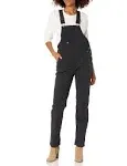 Dickies Women's Double-Front Duck Bib Overalls, Black