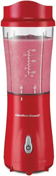 Hamilton Beach 51101R Single-Serve Blender with Travel Lid, Red