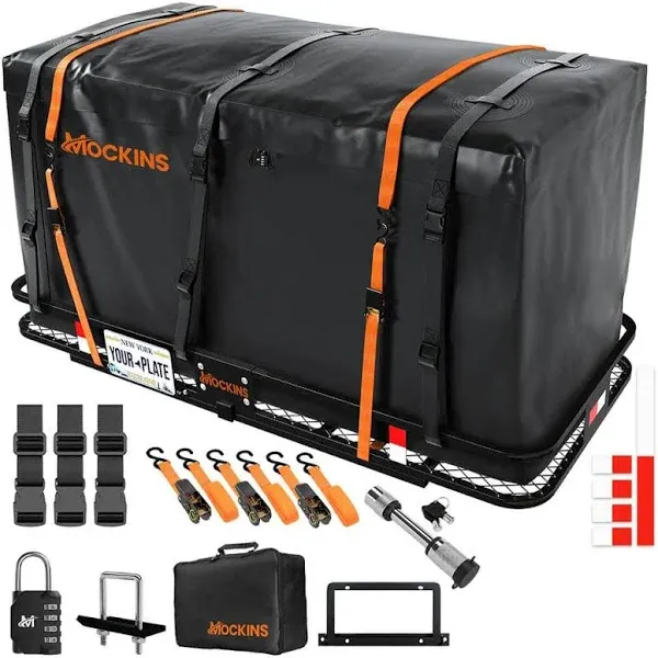 70"x30"x6" Hitch Carrier & 40 Cu ft Cargo Bag