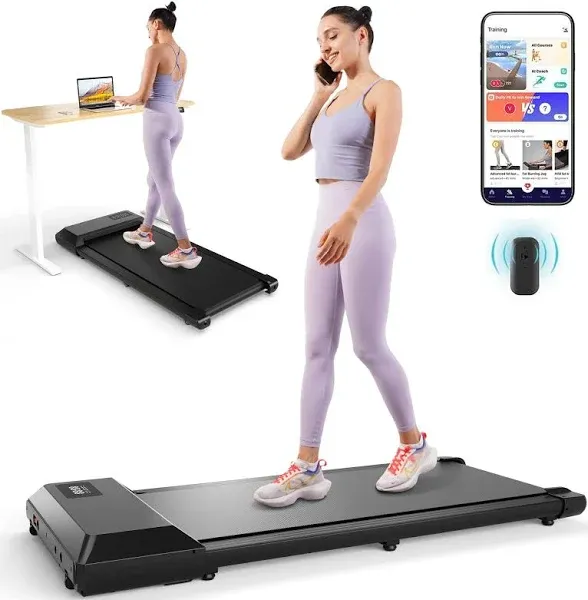 DeerRun Walking Pad 2 in 1 Under Desk Treadmill