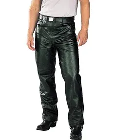 Xelement Men's Classic Fitted Leather Pants