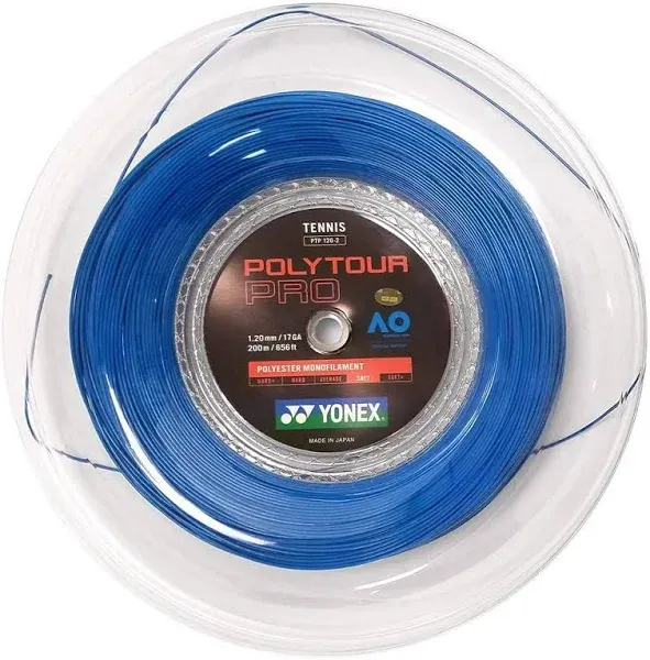 YONEX POLY TOUR PRO TENNIS STRING - 1.30MM 16G - 200M REEL - BLUE - RRP £150