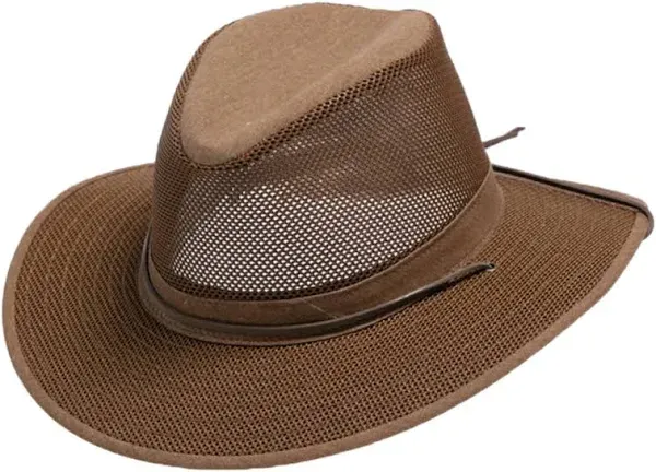 Henschel Men's Packable Aussie Breezer Safari Hat, Earth Brown, XL