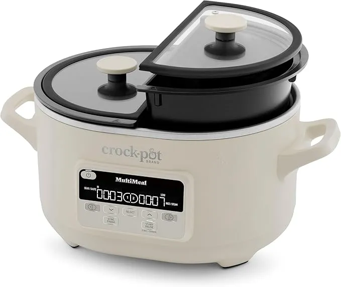 Crock-Pot MultiMeal Multicooker and Programmable Slow Cooker with Bake Function, Oat Milk