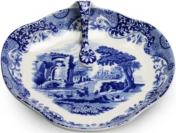 Spode Blue Italian Handled Tray