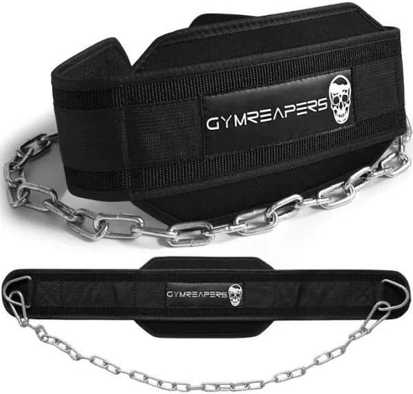 Gym Reaper Dip Belt With Chain Gym Training Ranger Green 