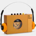 We Are Rewind - Cassette Player/Recorde<wbr/>r w/Bluetooth - Serge - Orange (OPEN BOX)