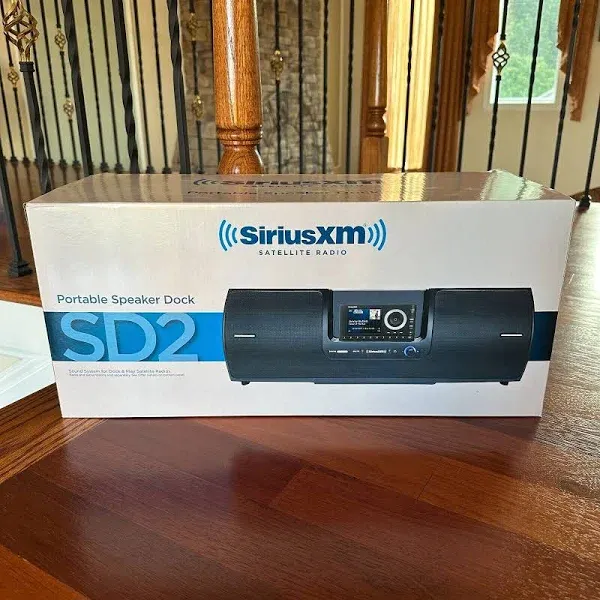 SiriusXM SXSD2 Dock & Play Radio Boom Box