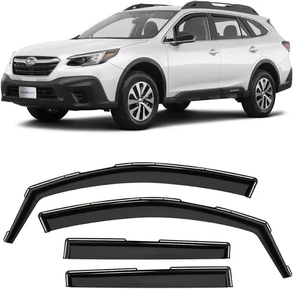 CLIM Art In-Channel Incredibly Durable Rain Guards for Subaru Outback 2020-2024