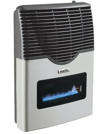 Martin Direct Vent Propane Wall Furnace Heater for Indoor Use with Built In Thermostat and Glass Panel, 11,000 BTU