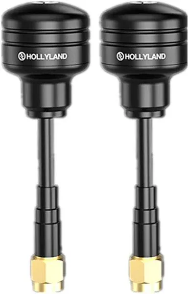 Hollyland Lollipop Antenna [Official] for Wireless Video Transmission System 2.5dBi 63mm Circular Polarization Antenna for Mars 400s Pro/Mars 400s/ Mars 300 Pro/Mars 300 / Mars 400 (Black)-2 PCS